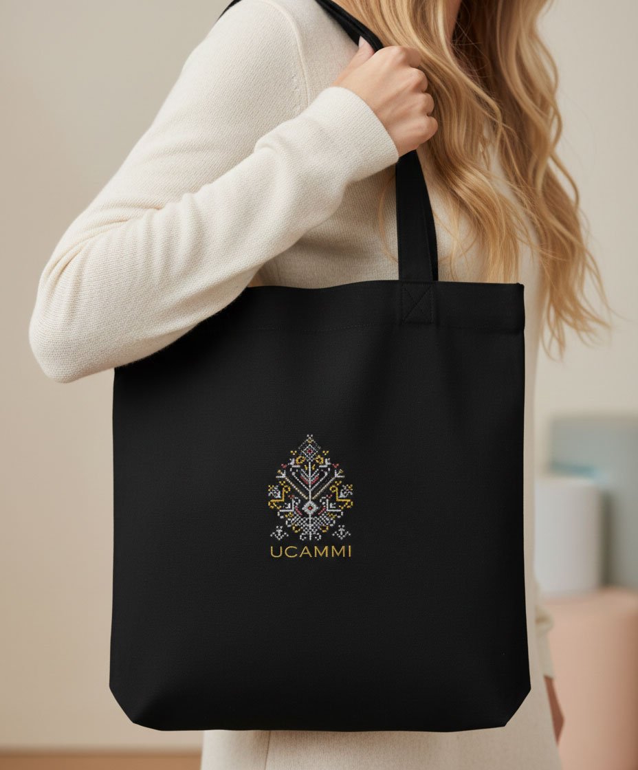 Nomad: Tree of Life Embroidered Tote Bag | Recycled Cotton - Image 3