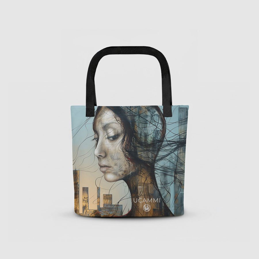 Atelier: Quiet Reverie Portrait Canvas Tote Bag | Double-Sided Medium - Image 2