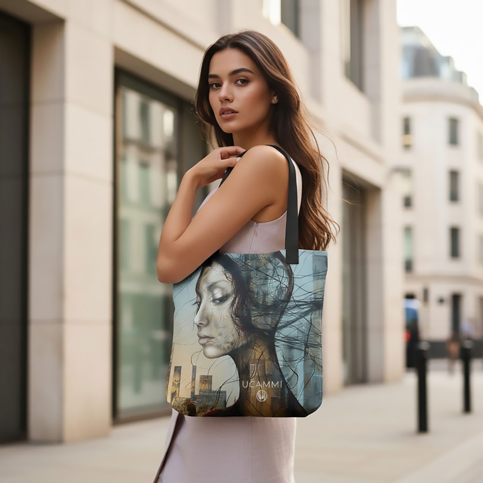 Atelier: Quiet Reverie Portrait Canvas Tote Bag | Double-Sided Medium - Image 6