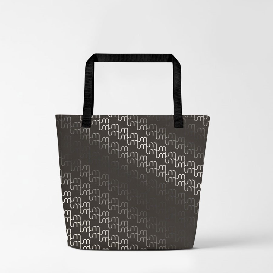 Atelier: Soft Neutral Portrait Canvas Tote Bag | Double-Sided Large - Image 4