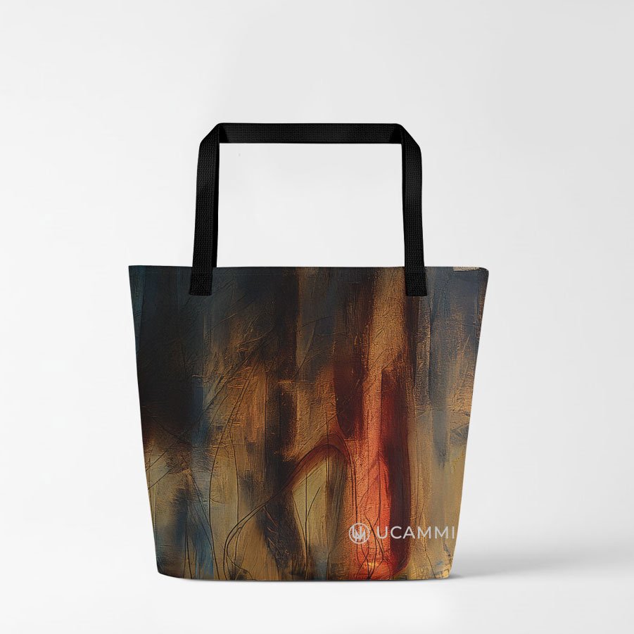 Atelier: Quiet Reverie Portrait Canvas Tote Bag | Double-Sided Large - Image 4