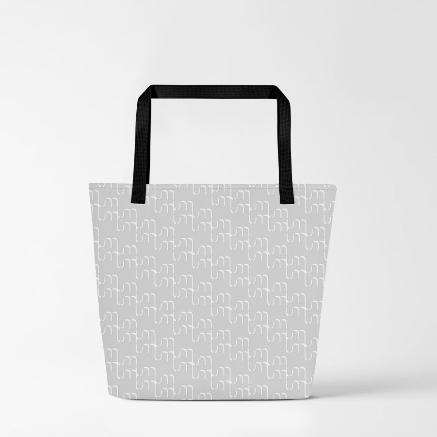 Atelier: Fractured Calm Portrait Canvas Tote Bag | Double-Sided Large - Image 4