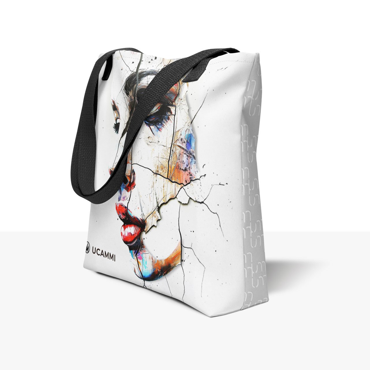 Atelier: Fractured Calm Portrait Canvas Tote Bag | Double-Sided Medium - Image 4