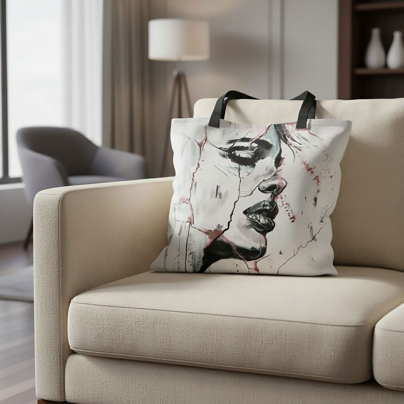 Atelier: Soft Resilience Portrait Canvas Tote Bag | Double-Sided Medium - Image 6