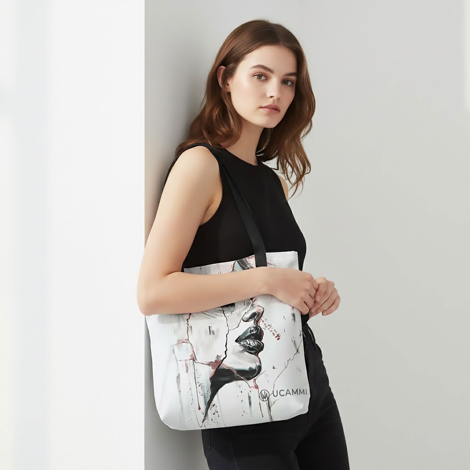 Atelier: Soft Resilience Portrait Canvas Tote Bag | Double-Sided Medium - Image 3