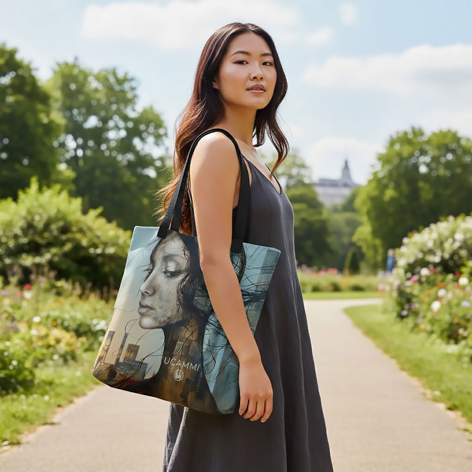 Atelier: Quiet Reverie Portrait Canvas Tote Bag | Double-Sided Large - Image 5