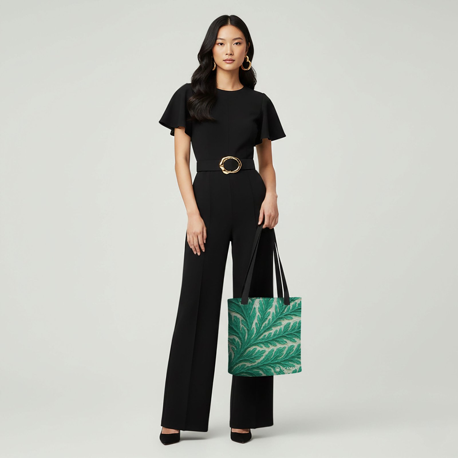 Soule: Inspired Leaf Flow Canvas Tote Bag | Double-Sided Medium - Image 3