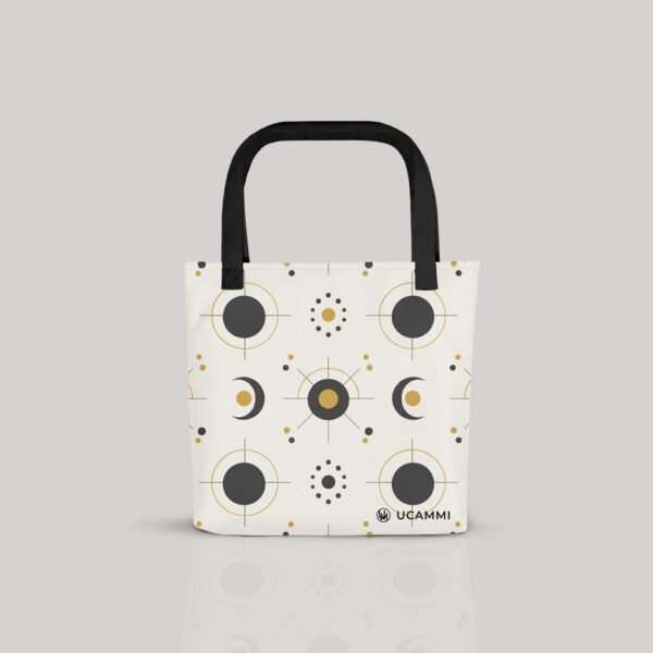 Linea: Moon & Sun Harmony Canvas Tote Bag | Double-Sided | Medium Size