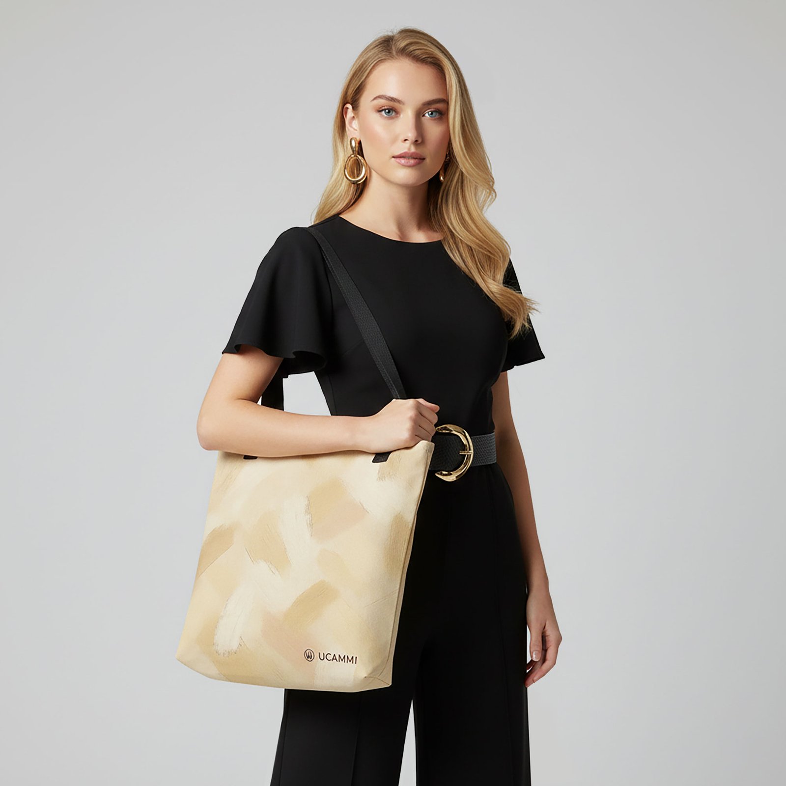 Linea: Soft Brush Texture Canvas Tote Bag | Double-Sided | Medium Size - Image 4