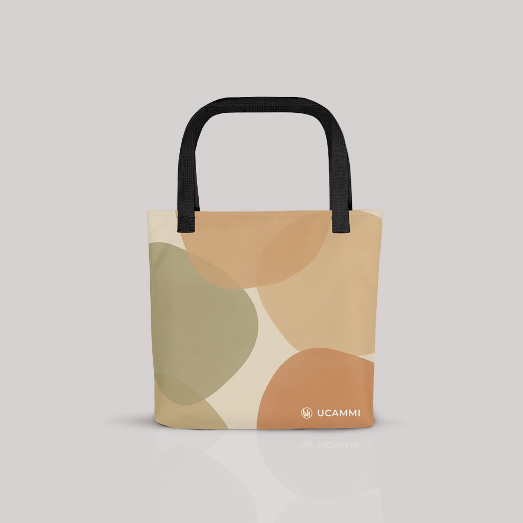 Linea: Soft Shapes Canvas Tote Bag | Double-Sided | Medium Size - Image 2