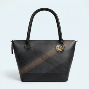 Large leather tote bag in warm Umber Curve Nappa leather design from the Ucammi Forma collection
